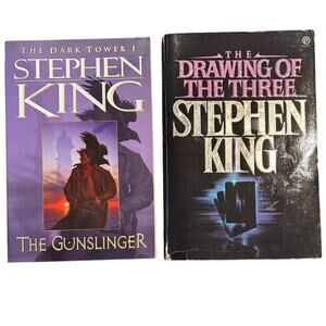 Lot of 2 Dark Tower Stephen King Books, Gunslinger, Drawing of the Three (1-2)